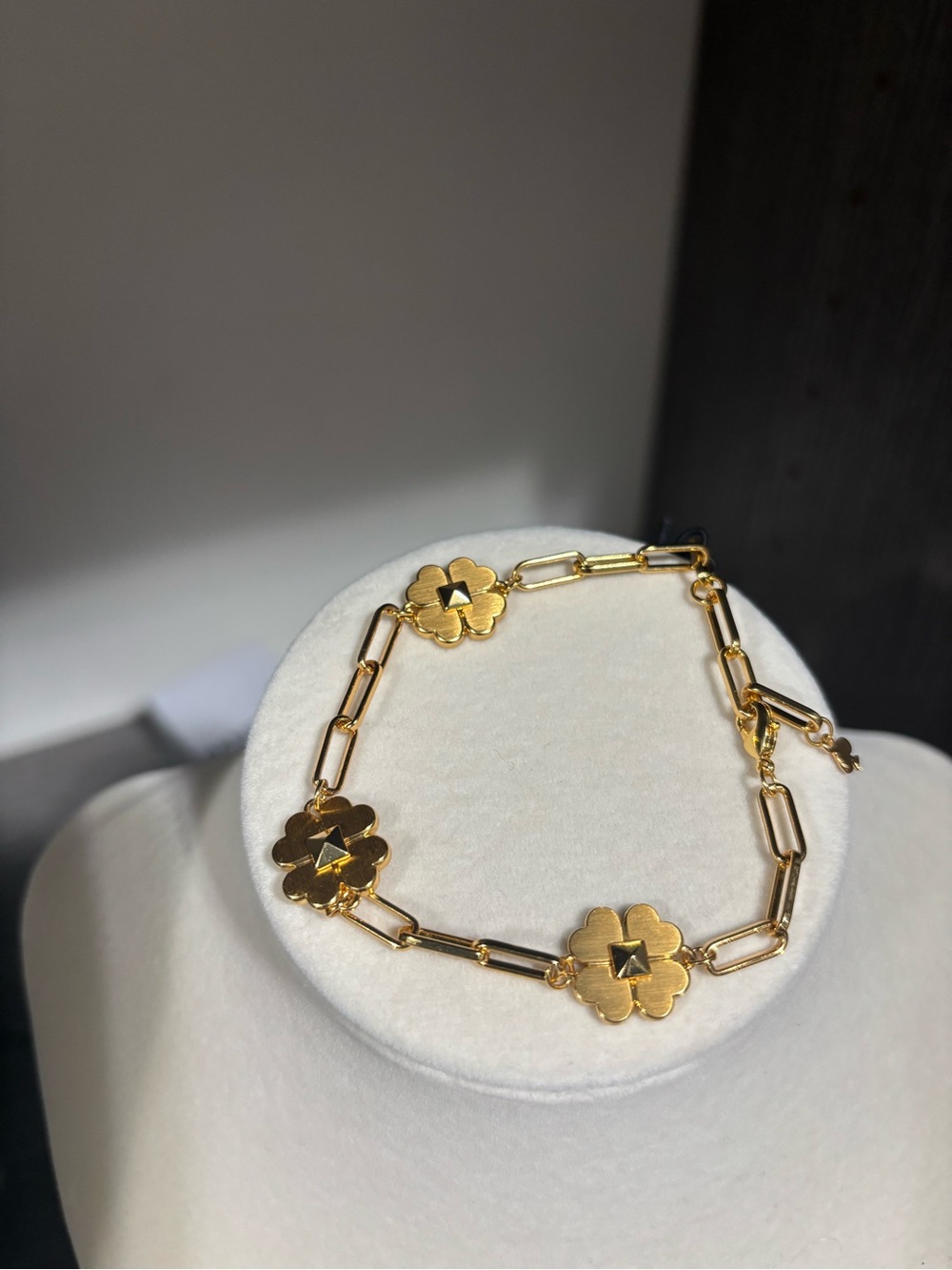 NWT - Kate Spade Gold Flower Link Bracelet